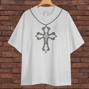 Chrome Hearts Men's White Short Sleeve T-Shirt
